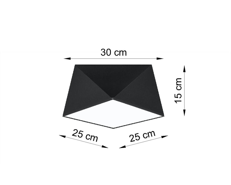 Deckenleuchte HEXA 25 schwarz