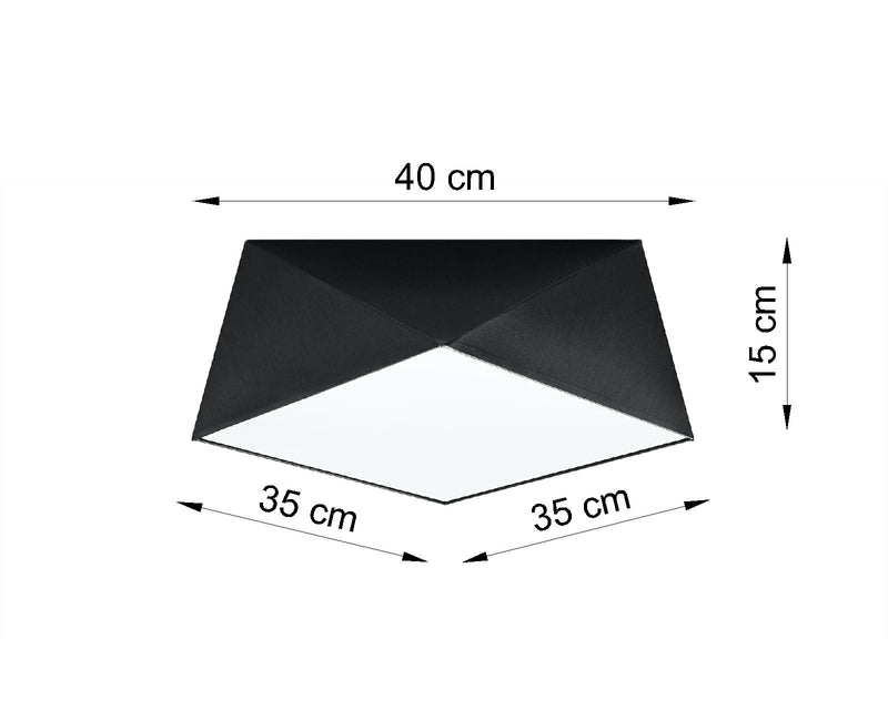 Plafondlamp HEXA 35 zwart