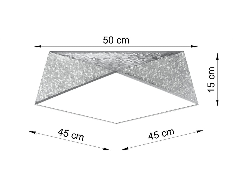 Plafond HEXA 45 argent