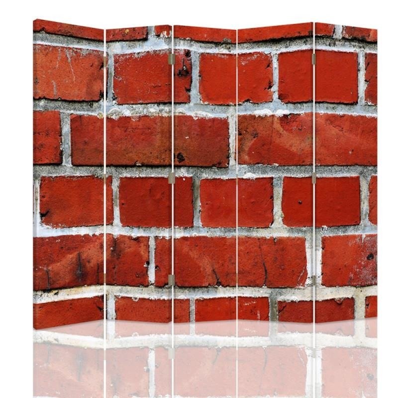 Room divider Double-sided, Red brick wall