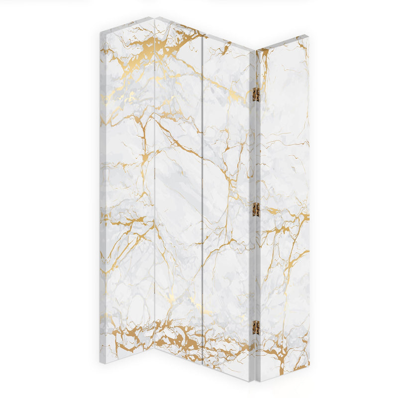 Room divider Double-sided rotatable, Light marble