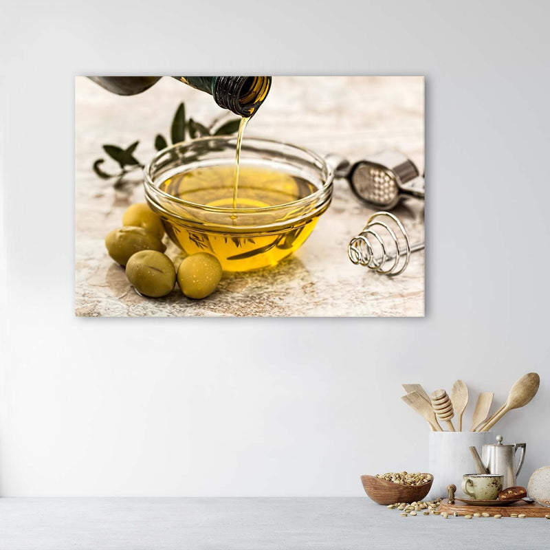 Canvas print, Olive oil