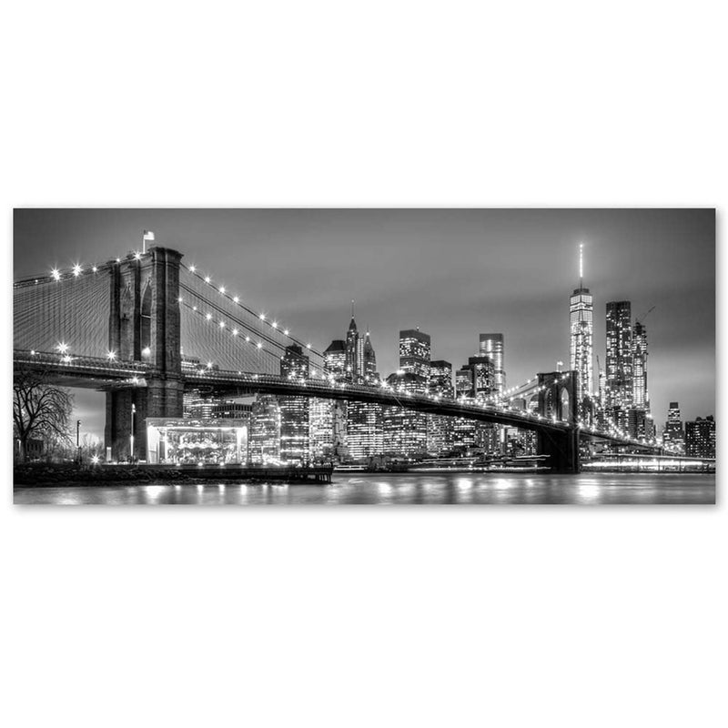 Deco panel print, Brooklyn bridge