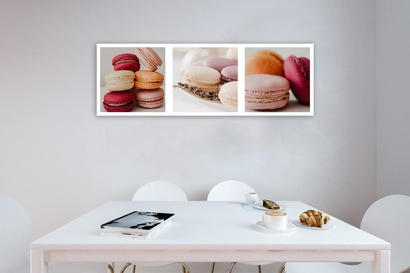 Deco panel print, Sweet macarons set