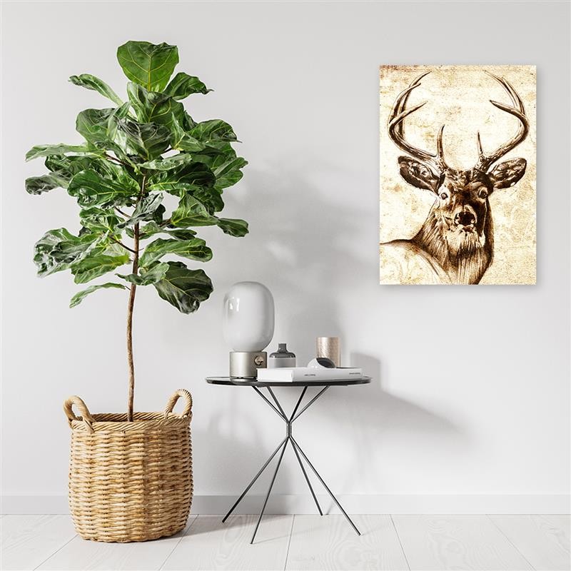 Canvas print, Painted deer