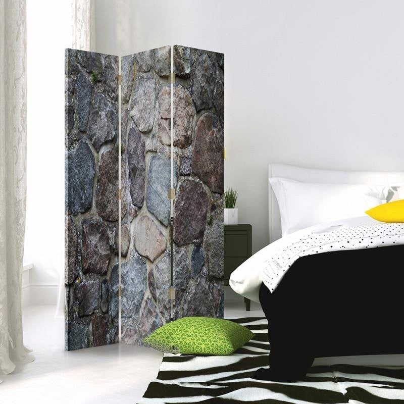 Room divider Double-sided rotatable, Stone wall