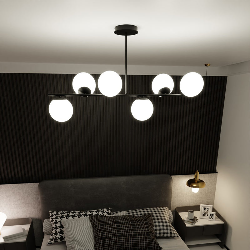 BIOR ceiling lamp 6L, D15 black, E14