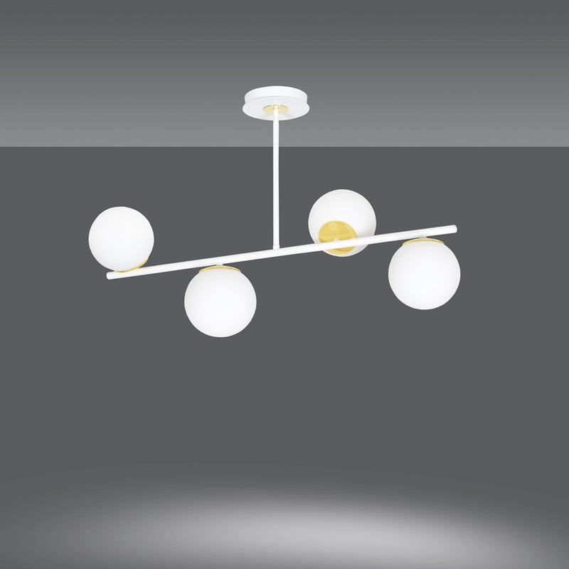 FLOKI ceiling lamp 4L, D15 white, E14