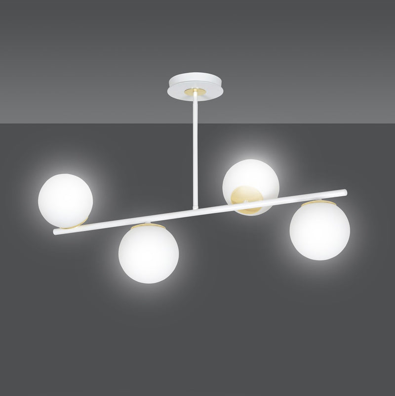 FLOKI ceiling lamp 4L, D15 white, E14