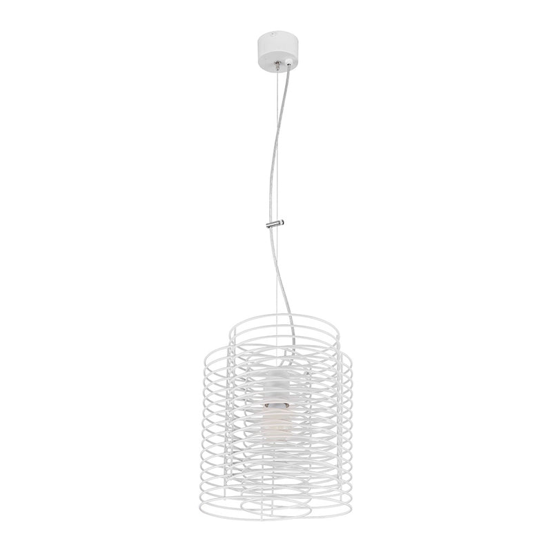 Ringo Pendant Lamp 1xE27 60W Steel / White