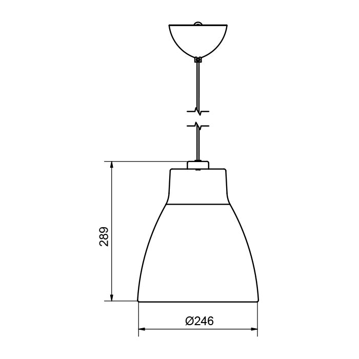 Ceiling lamp GONG D250
