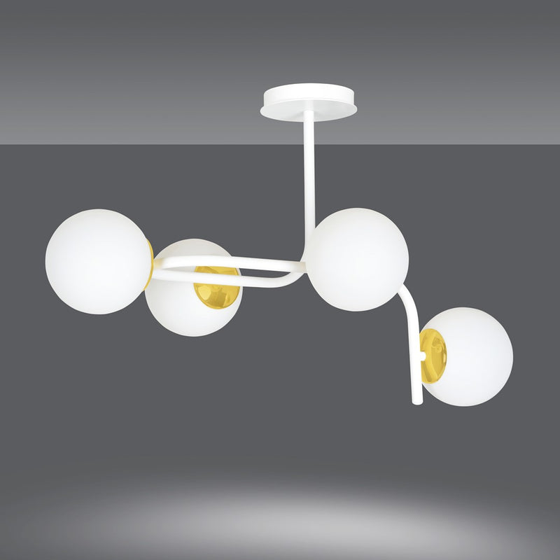 RAGNAR ceiling lamp 4L, D15 white, E14
