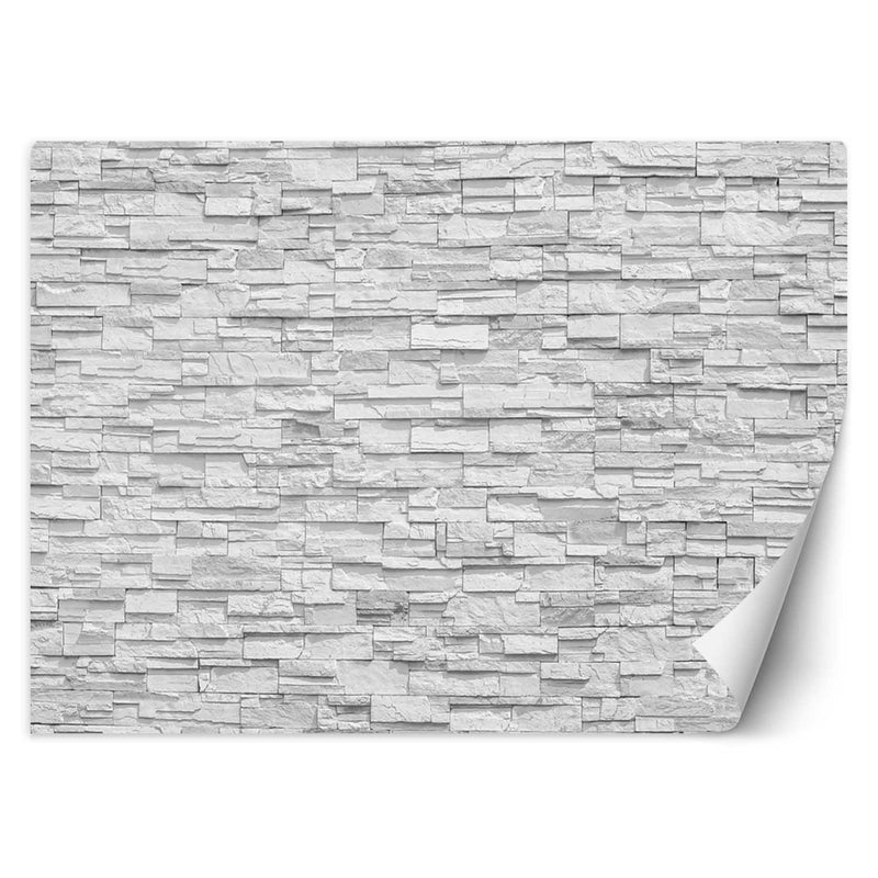 Wallpaper, White stone wall Wall