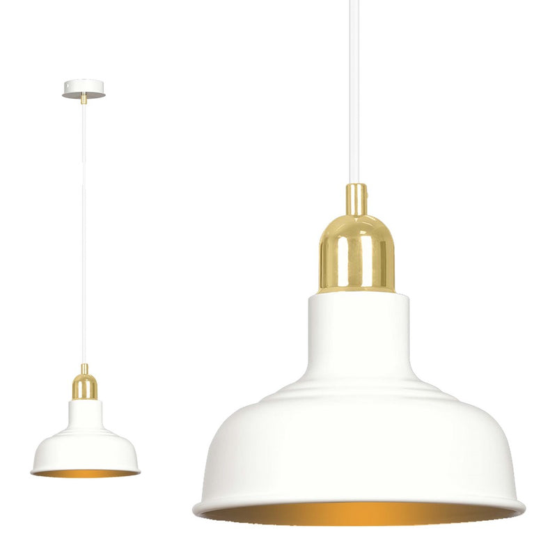 IBOR pendant lamp 1L, white, E27