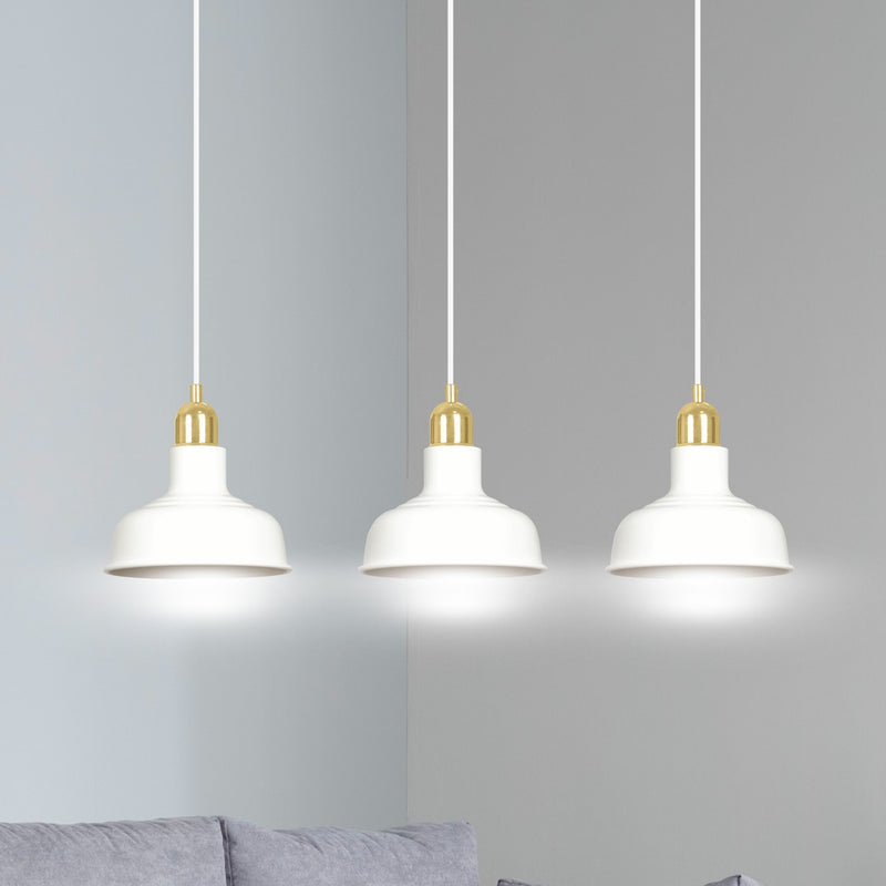 IBOR pendant lamp 3L, white, E27