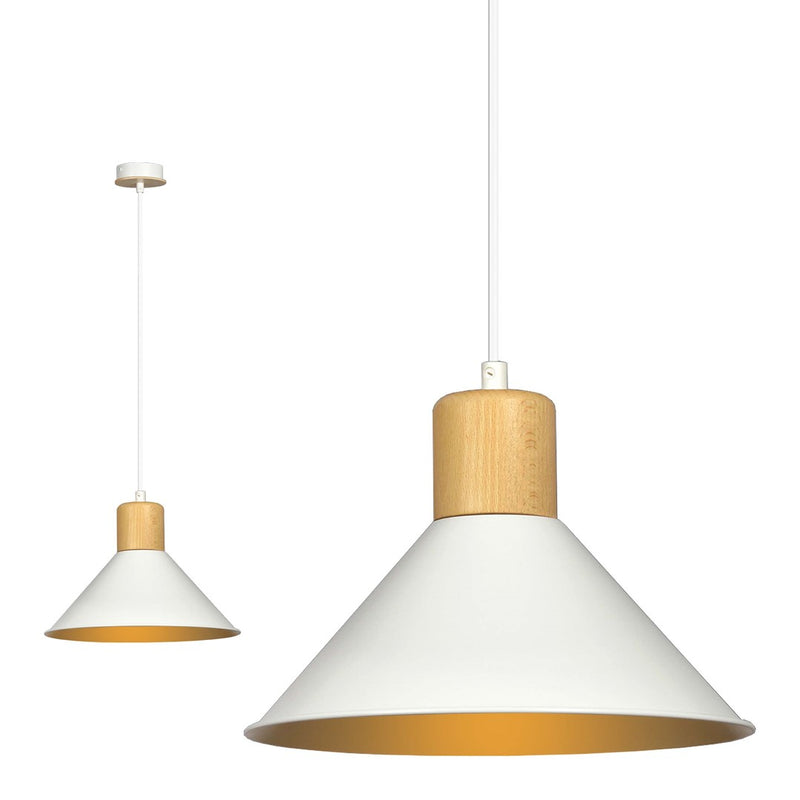 ROWEN pendant lamp 1L, white, E27