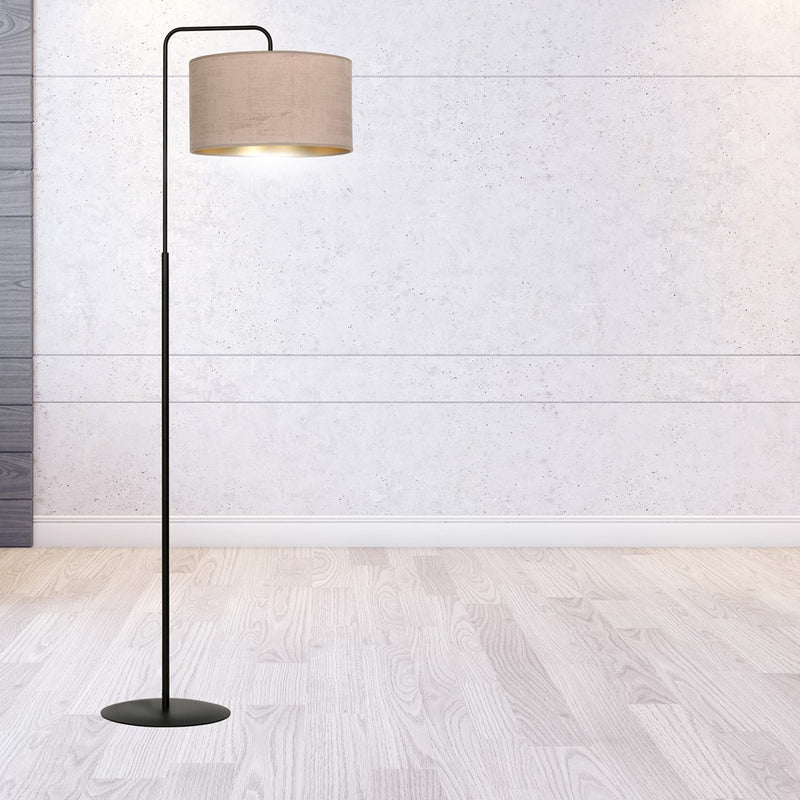 HILDE floor lamp 1L, D35 black, E27