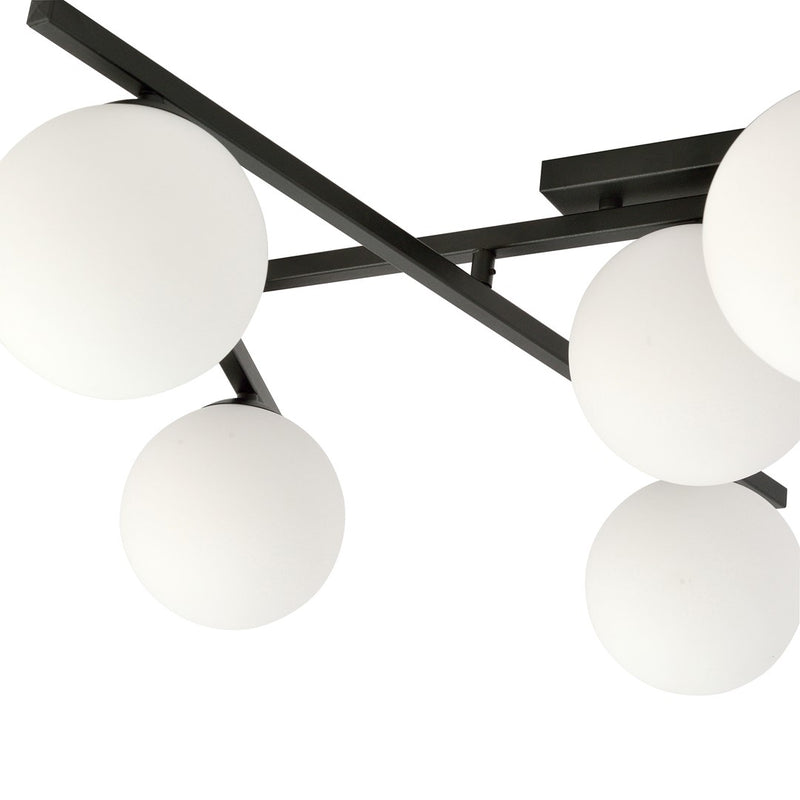 SMART ceiling lamp 4L, D15 black, E14