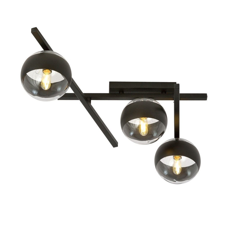 SMART ceiling lamp 3L, D15 black, E14