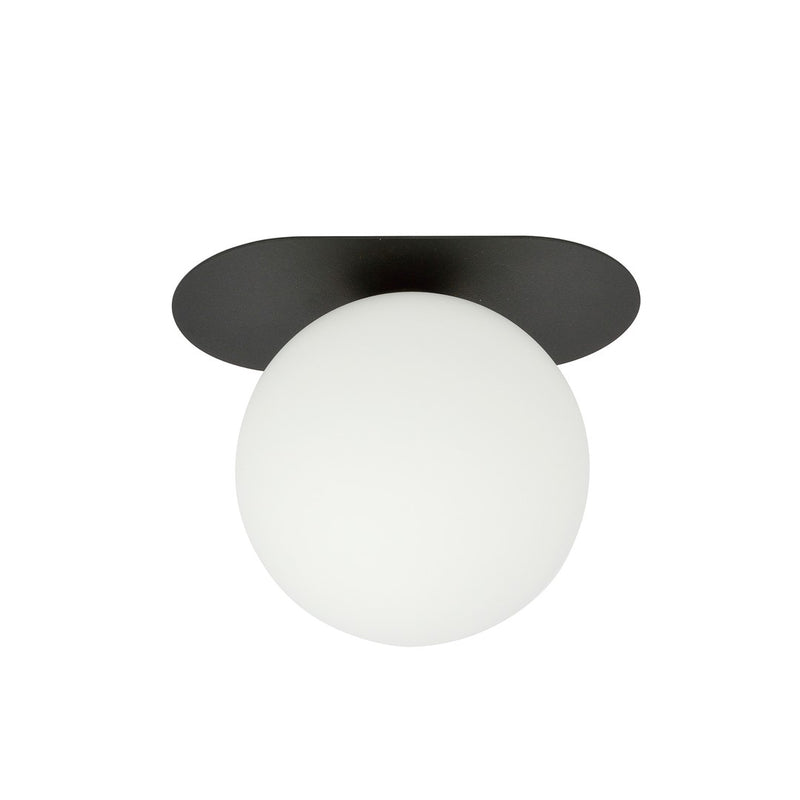 PLAZA ceiling lamp 1L, D15 black, E14