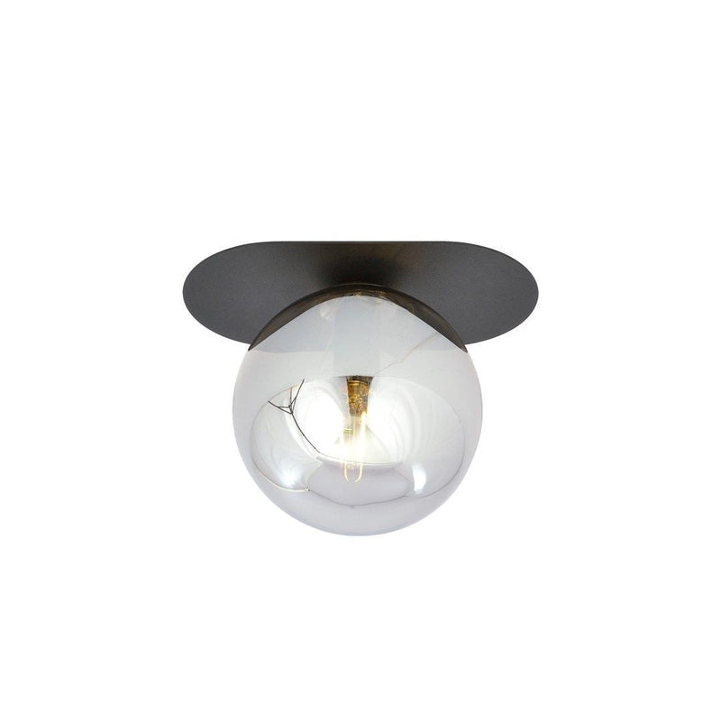 PLAZA ceiling lamp 1L, D14 black, E14