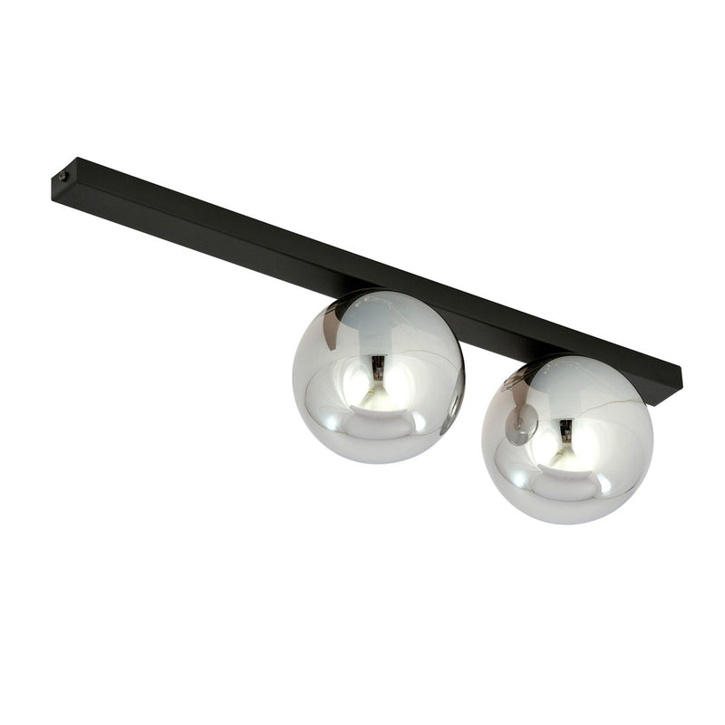 FIT ceiling lamp 2L, D14 black, E14