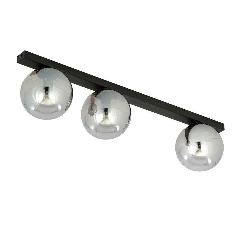FIT ceiling lamp 3L, D14 black, E14