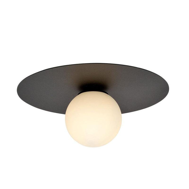 SOLAR ceiling lamp 1L, D15 black, E14