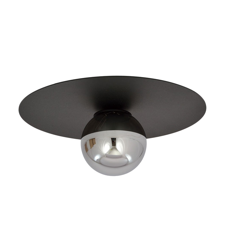 SOLAR ceiling lamp 1L, D14 black, E14