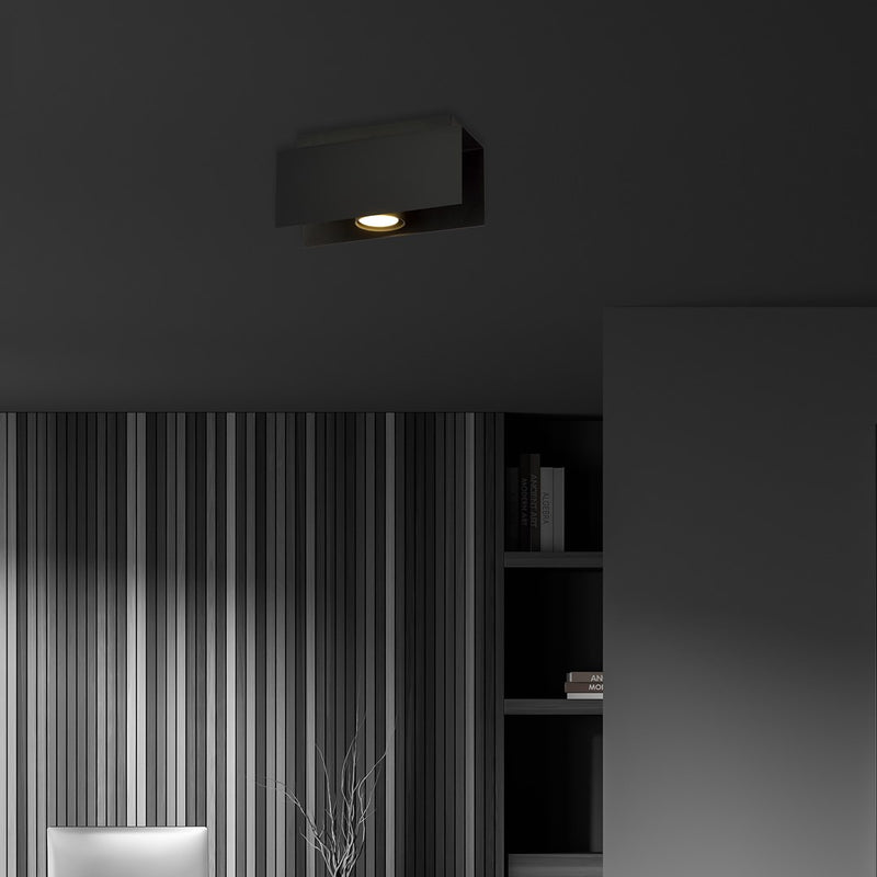 KENNO ceiling lamp 1L, black, GU10