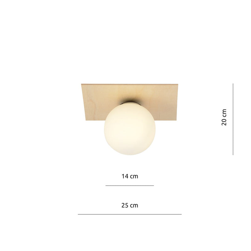 KENZO ceiling lamp 1L, D14 brown, E14