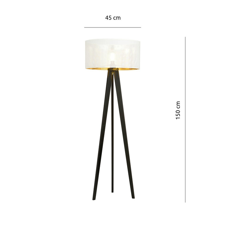 ASTON floor lamp 1L, D45 black, E27