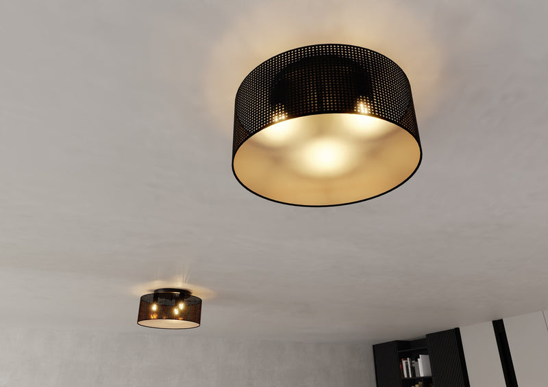 ASTON ceiling lamp 3L, D50 black, E27