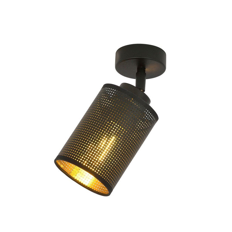 BRONX ceiling lamp 1L, D10 black, E14