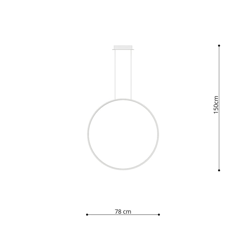 Lampada a sospensione RIO 78 bianco 3000K