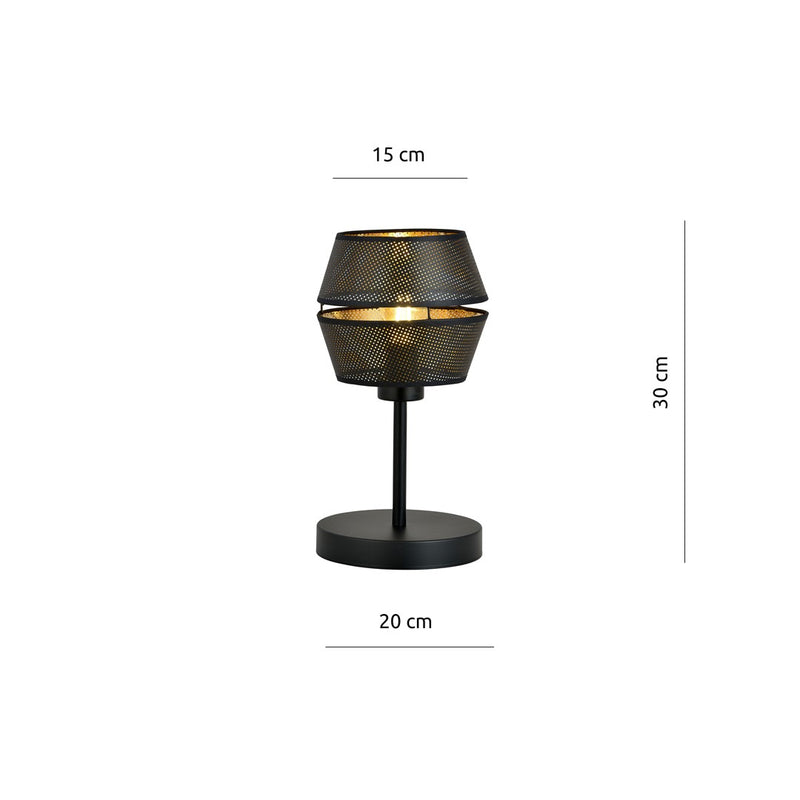 MALIA table lamp 1L, D20 black, E27
