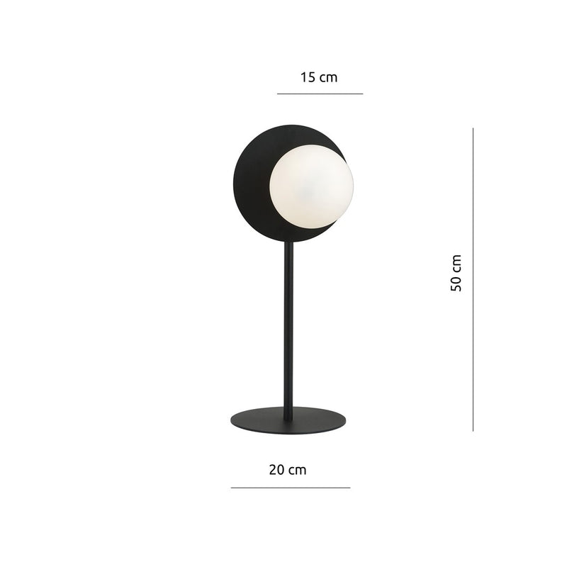 OSLO table lamp 1L, D15 black, E14