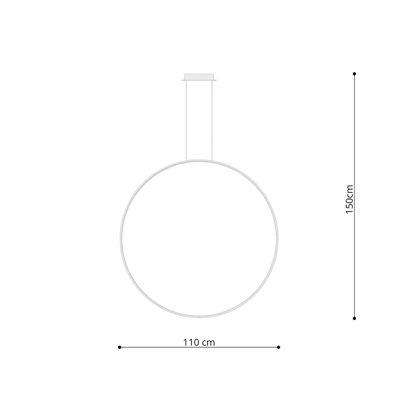 Lámpara colgante RIO 110 blanco 3000K