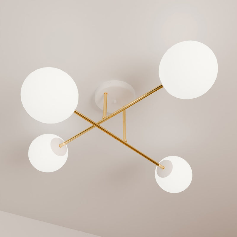 MAGNUM ceiling lamp 4L, D14 white, E14