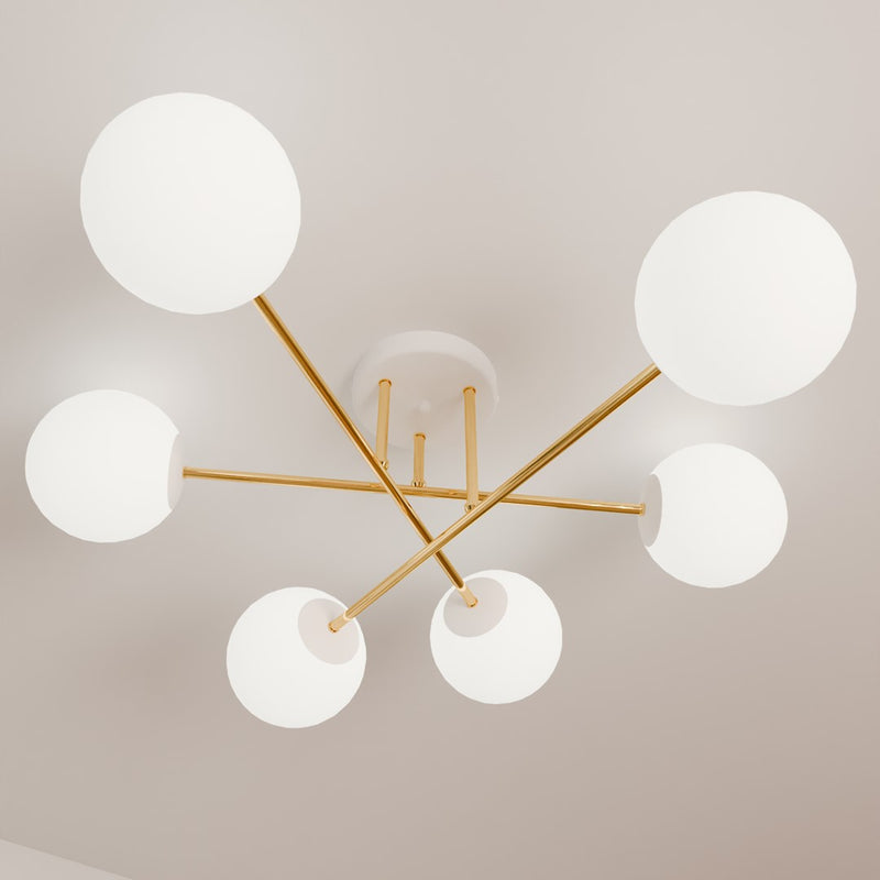 MAGNUM ceiling lamp 6L, D14 white, E14
