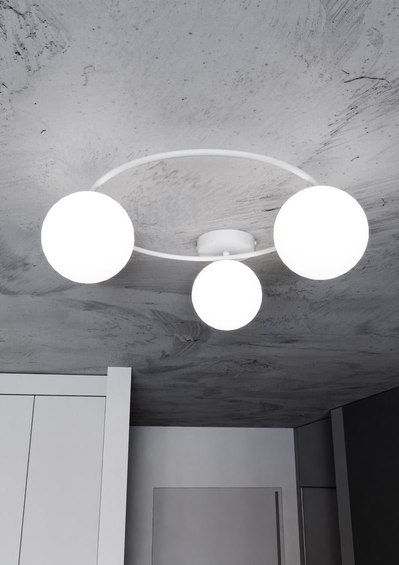 SOPRA ceiling lamp 3L, D14 white, E14