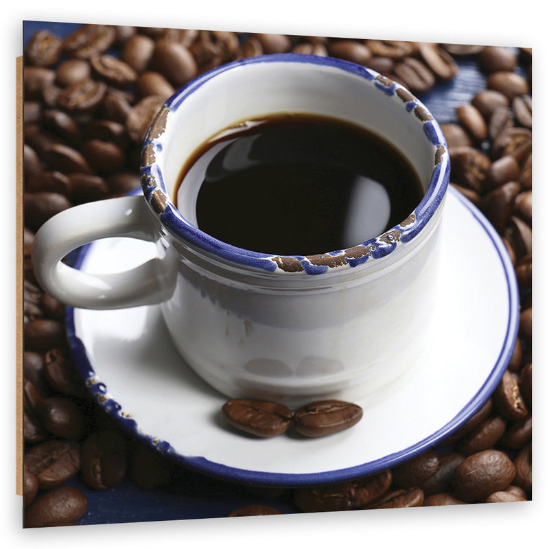 Deco panel print, Cup of black coffee