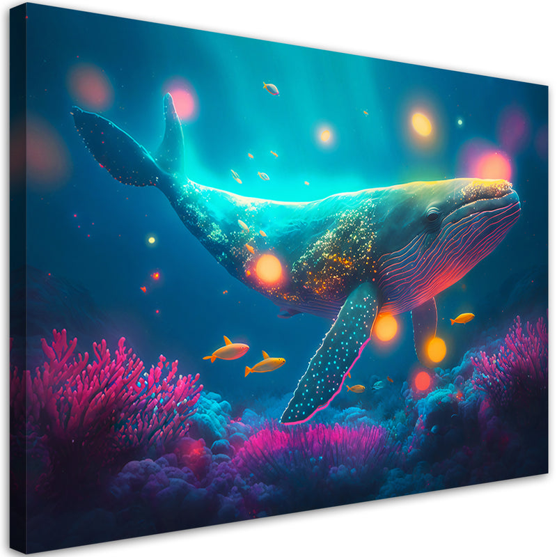 Canvas print, Magic whale