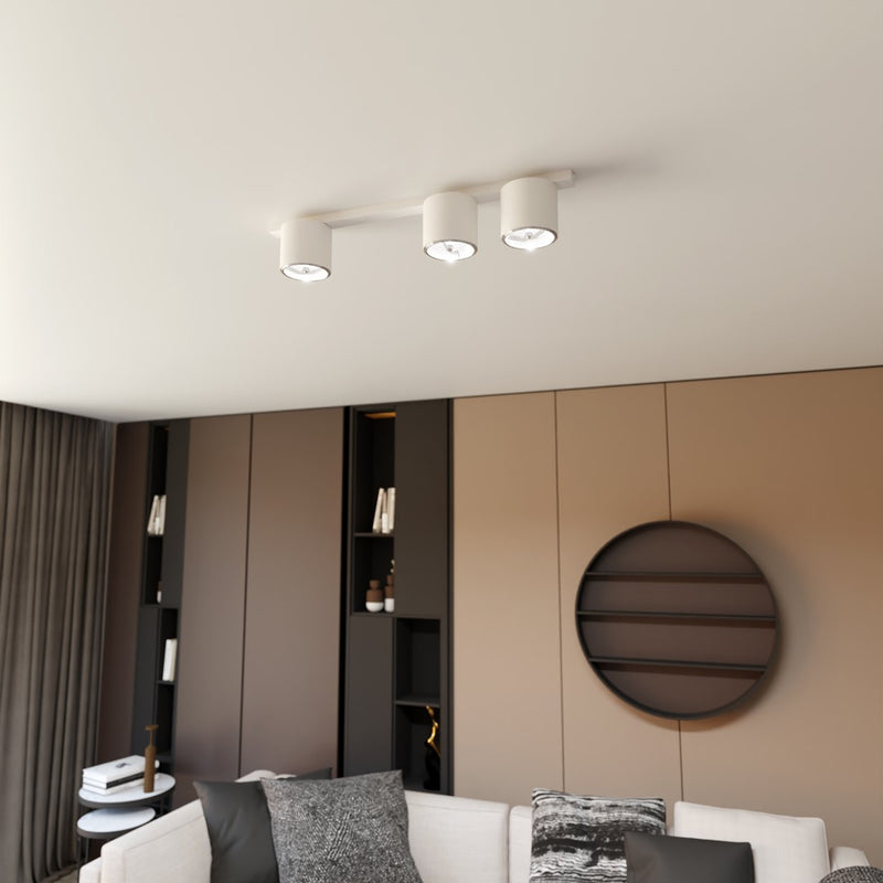 NANO ceiling lamp 3L, white, GU10 / AR111