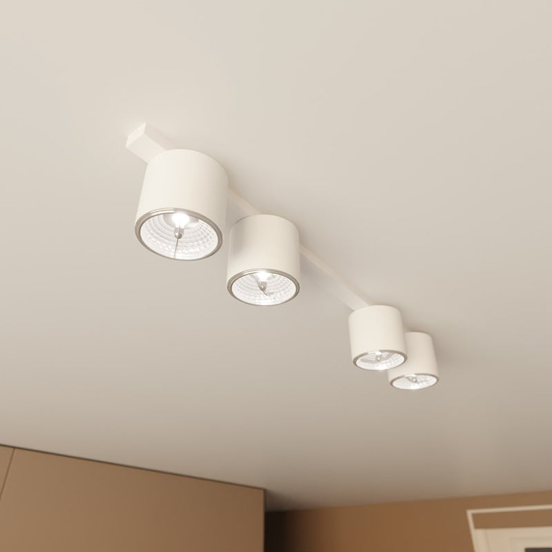 NANO ceiling lamp 4L, white, GU10 / AR111