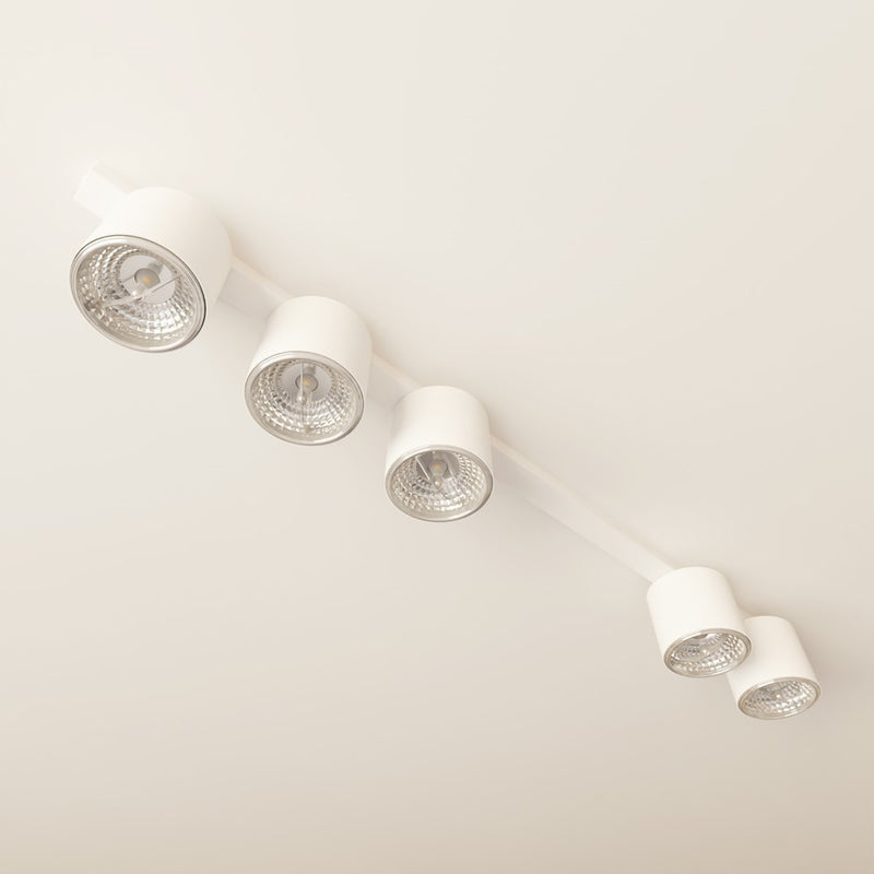 NANO ceiling lamp 5L, white, GU10 / AR111