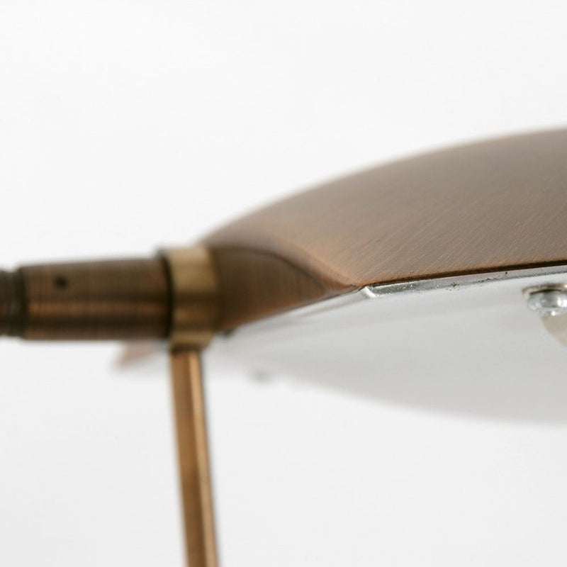 Lámpara de escritorio Eloi vidrio bronce LED