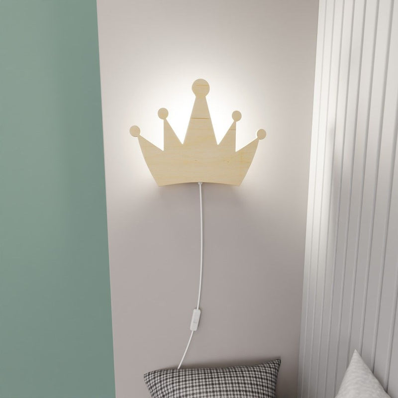 QUEEN wall sconce 1L, brown, E14