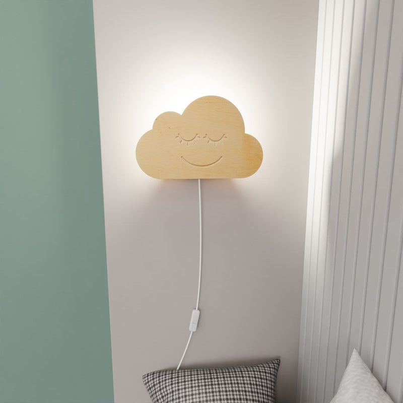CLOUD wall sconce 1L, brown, E14
