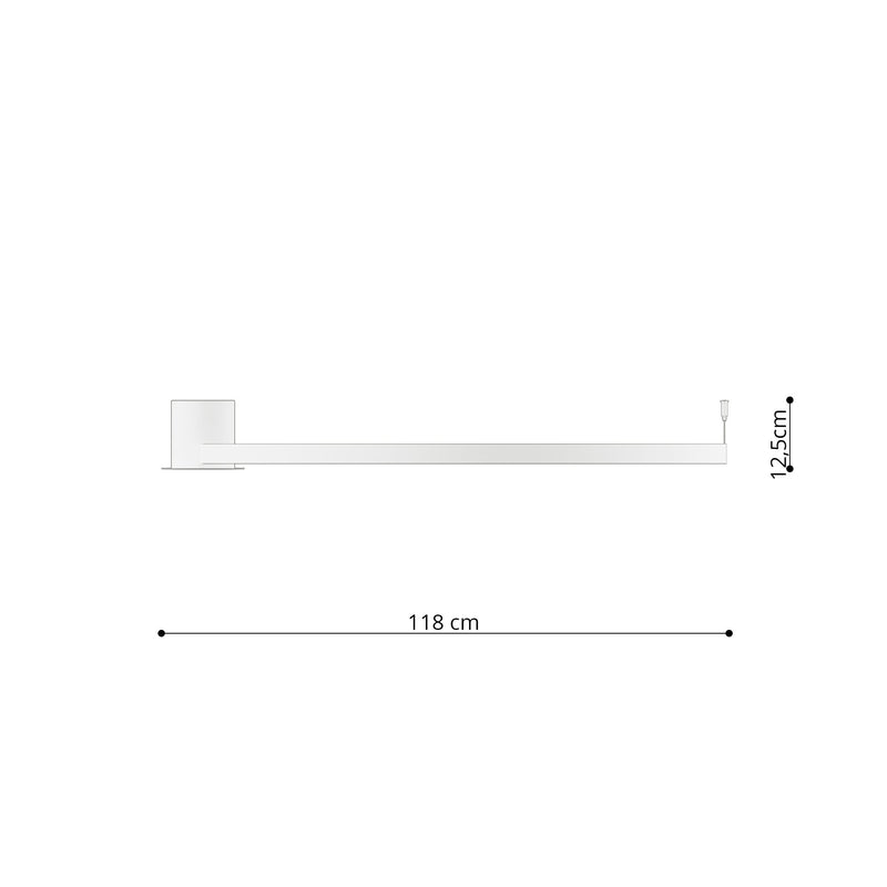 Plafondlamp RIO 110 zwart 4000K